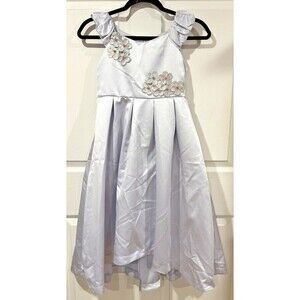 Isabella & Chloe Size 10 Girls Purple Formal Dress with Petticoat 079